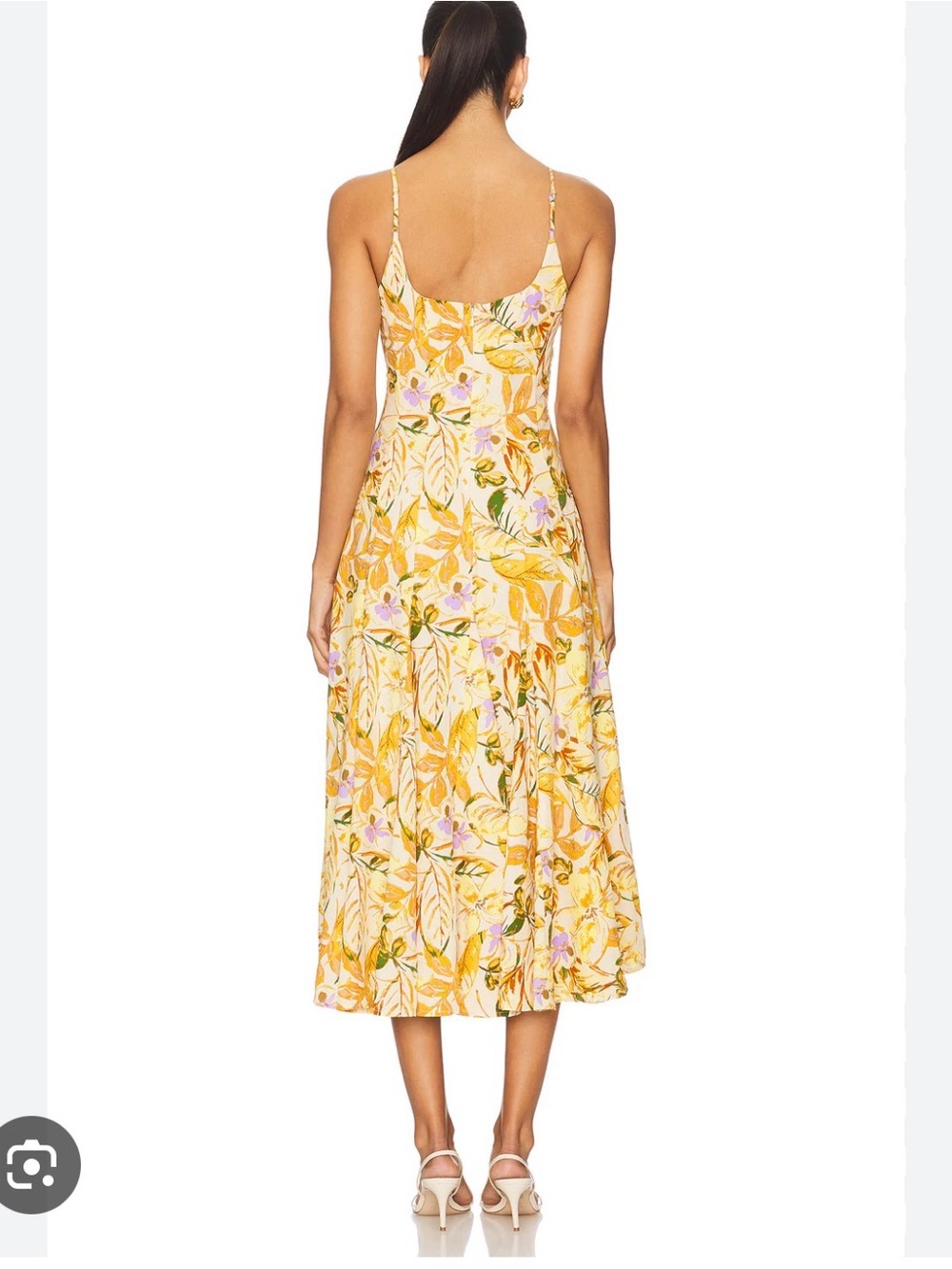 Astr Jaleyah Paneled Flare Midi Dress -Small - Picture 2 of 7